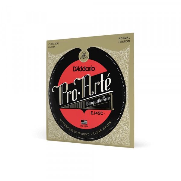 Струны для классической гитары D'ADDARIO EJ45C composite core, среднее натяжение