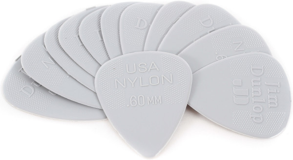 DUNLOP 44P.60 NYLON Standard набор медиаторов .60 мм, 12 шт