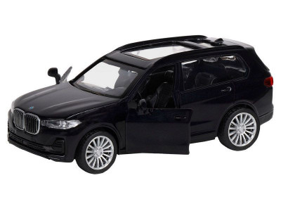 Машина "АВТОПАНОРАМА" BMW X7, 1/44,, черный, инерция, откр. двери, в/к 17,5*12,5*6,5 см
