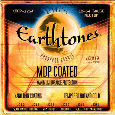 KERLY  KMDP-1254 Earthtones Phosphor Bronze MDP Coated Tempered струны для акустической гитары