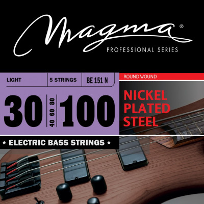 Комплект струн для 5-струнной бас-гитары High C 30-100 Magma Strings BE151N