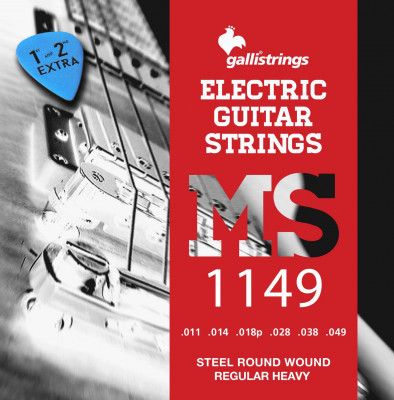GALLI MS1149 струны для электрогитары (011-049) средне-сильное натяжение