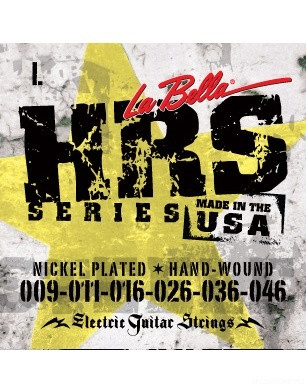 LA BELLA HRS-L Nickel Rounds Light 09-46 2 PAK струны для электрогитары 2 пачки