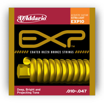 D'Addario EXP10 Набор 6 струн для акустической гитары