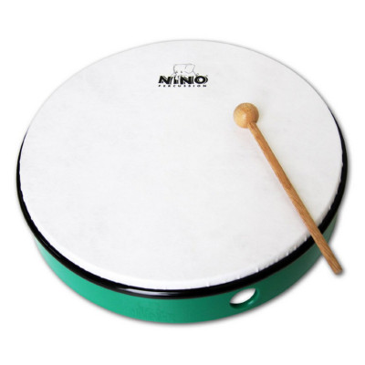 MEINL NINO6GG ручной барабан 12' с колотушкой, зеленый, мембрана пластик