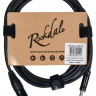 ROCKDALE XJ001-3M готовый микрофонный кабель, разъёмы XLR male X stereo jack male, длина 3 м, чёрный