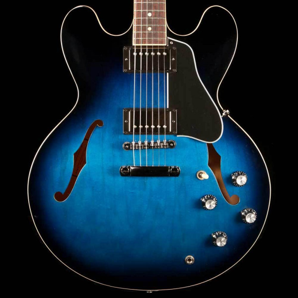 GIBSON 2019 ES-335 Dot Blues Burst полуакустическая гитара с кейсом