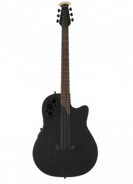 OVATION DS778TX-5 Elite T Mid Cutaway D-Scale Black Textured электроакустическая гитара
