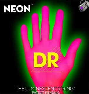 Струны для электрогитар люминесцентные DR NPE-11-50 NEON HOT PINK