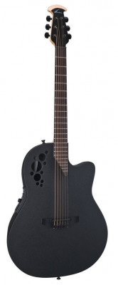 Ovation 1778TX-5 Elite TX Mid Cutaway Black Textured электроакустическая гитара