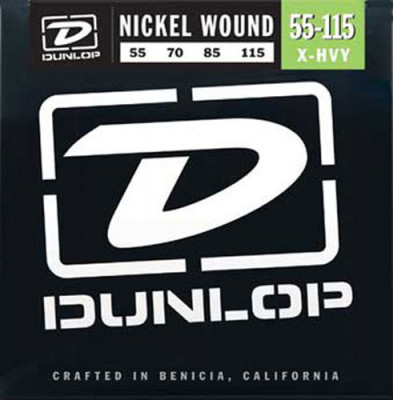 DUNLOP DBN Nickel Wound Bass 55-115 струны для 4-струнной бас-гитары