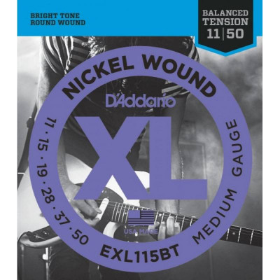 D'Addario EXL115BT Набор 6 струн для электрогитары