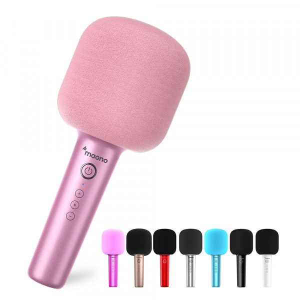 Караоке микрофон Maono MKP100 (rose gold) встроенные динамики Караоке микрофон Maono MKP100 (rose gold) встроенные динамики