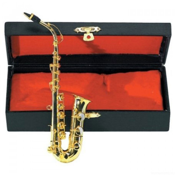 GEWA  Miniature Instrument Alt-Saxophone сувенир альт-саксофон, латунь, 15 см, с футляром