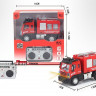 Р/У Пожарная машина малая  c бочкой для воды YP Toys 6164Q3, cдвигается стрела, свет, 2.4G 1/64 RTR