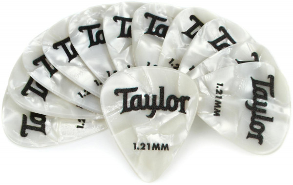 TAYLOR 80715 CELLULOID 351 PICKS ABALONE медиатор экстра-жёсткий 1.21 мм