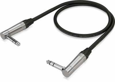 Инструментальный кабель Behringer GIC-90 4SR джек стерео 6.3мм/джек стерео 6.3мм, 0.9 м