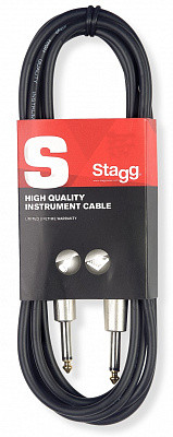 STAGG SGC10DL инструментальный кабель (jack-jack). Длина: 10 м. Диаметр: 6 мм