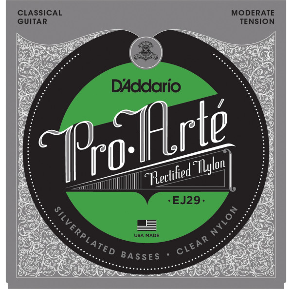 Струны для классической гитары D'ADDARIO EJ29 серебро (Silver)