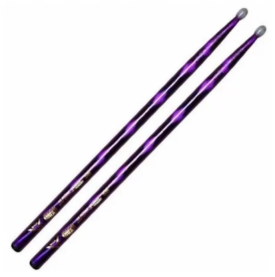 VATER  VCP5BN 5B Purple Optic барабанные палочки, материал: орех, нейлоновая головка,цвет: фиолетовый