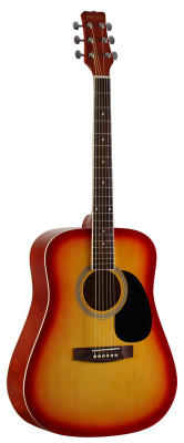 Акустическая гитара MARTINEZ W-11 CS вишнёвый санбёрст