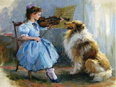 Картина по номерам 40х50 БЛАГОДАРНЫЙ СЛУШАТЕЛЬ (28 цветов)