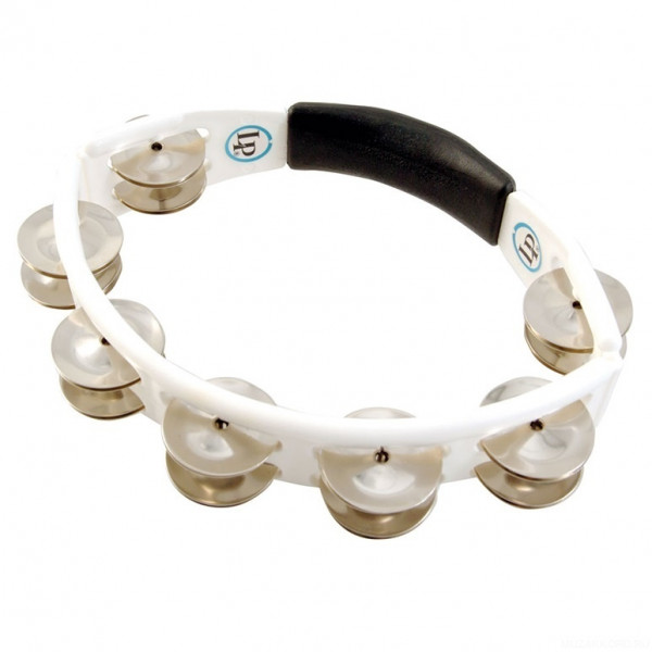 LP LP152 Cyclops Steel Jingles Tambourine White тамбурин пластиковый белый, 2x7 пар джинглов