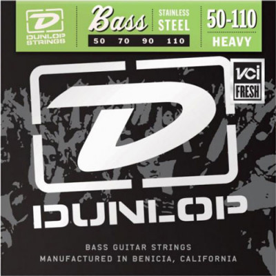 DUNLOP DBS Stainless Steel Bass Heavy 50-110 струны для 4-струнной бас-гитары