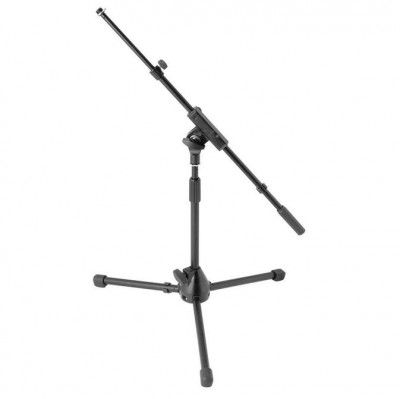 ONSTAGE MS7411TB+ микрофонная стойка, для барабанов и комбиков, регул.высота, телескоп. "стрела", черная