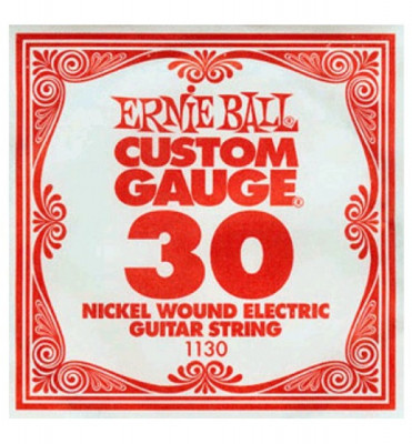 Ernie Ball 1130 калибр.030 одиночная для электрогитары/акустической гитары