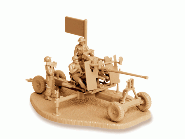 Сборные солдатики ZVEZDA Британкское 40-мм зенитное орудие "Бофорс", 1/72
