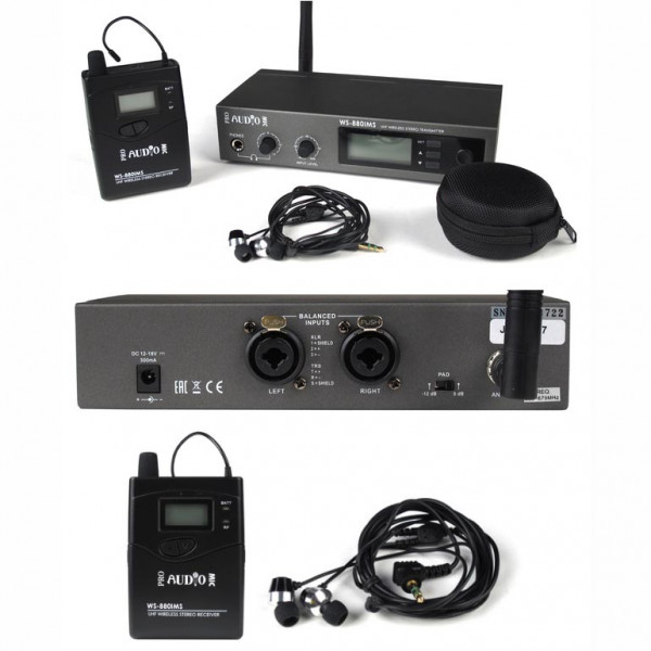 PROAUDIO WS-880IMS система ушного мониторинга