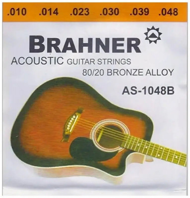 Струны для акустических гитар BRAHNER AS-1048B, 10-48