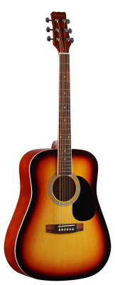 Акустическая гитара MARTINEZ W-11 SB 2-х тональный санбёрст