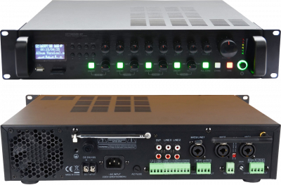 Микшер-усилитель SVS Audiotechnik MA-240 PRO трансляционный 4 регулируемые зоны 240 Вт для Public Address