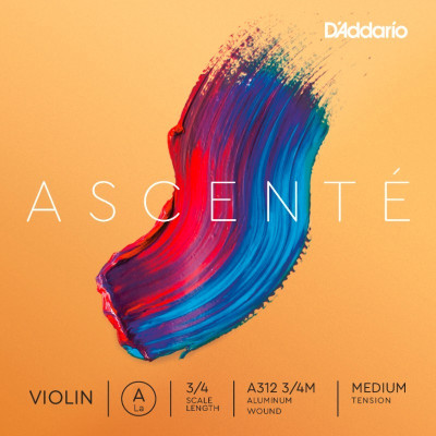Струна для скрипки A 3/4 D'Addario A312 3/4M Ascente одиночная