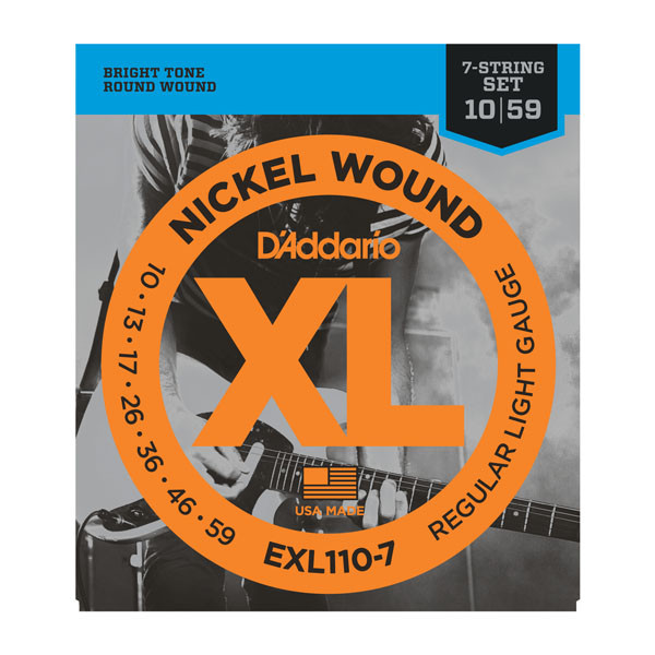 D'Addario EXL1107 Набор 7 струн для электрогитары