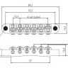 PAXPHIL BM005-BK cтрунодержатель для электрогитары с креплением, черн.