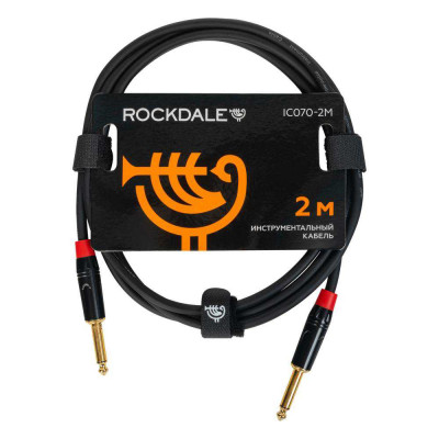 Инструментальный кабель ROCKDALE IC070-2M, mono jack, 2 м