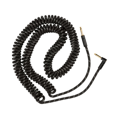 FENDER Deluxe Coil Cable 30" Black Tweed инструментальный кабель 9 м