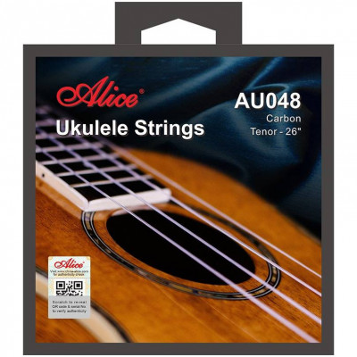 Струны для укулеле тенор ALICE AU048 натяжение Standard, прозрачные