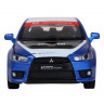 Машина "АВТОПАНОРАМА" Mitsubishi Lancer Evolution, 1/32, синий, свет, звук, в/к 18*9*13,5 см