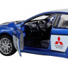 Машина "АВТОПАНОРАМА" Mitsubishi Lancer Evolution, 1/32, синий, свет, звук, в/к 18*9*13,5 см