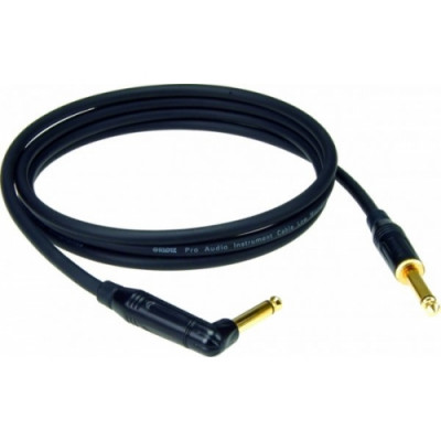 KLOTZ KIKA03PR1 готовый инструментальный кабель IY106, длина 3м, моно Jack Amphenol- моно Jack Amphenol угловой(контакты позолоч