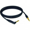 KLOTZ KIKA03PR1 готовый инструментальный кабель IY106, длина 3м, моно Jack Amphenol- моно Jack Amphenol угловой(контакты позолоч