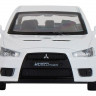 Машина "АВТОПАНОРАМА" Mitsubishi Lancer Evolution, белый, 1/41, откр. двери, в/к 17,5*12,5*6,5 см
