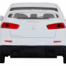 Машина "АВТОПАНОРАМА" Mitsubishi Lancer Evolution, белый, 1/41, откр. двери, в/к 17,5*12,5*6,5 см