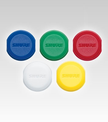 Shure WA621 разноцветные накладки для ручных передатчиков BLX2, 5 шт