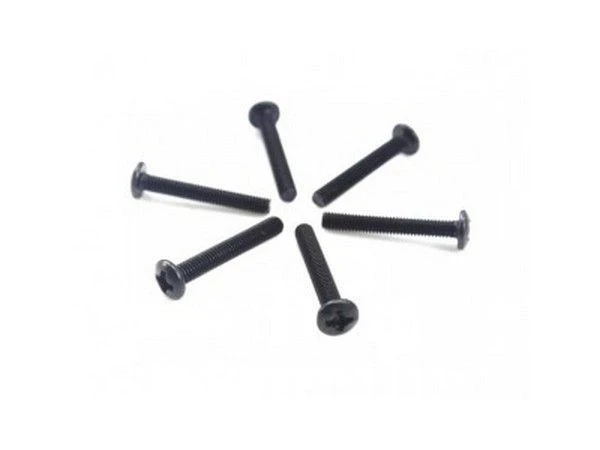Винт с полукруглой головкой M3x20 под крестовую отвертку, 6шт.