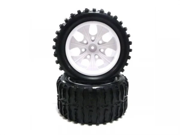 Колеса в сборе с белыми дисками (08044W+08009N) 2шт.